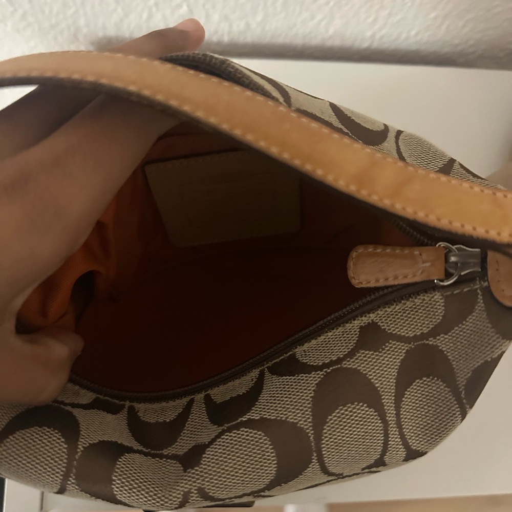 VINTAGE Y2K Coach Signature CANVAS Demi hobo HandBag in Brown 🤎 - Picture 5 of 9